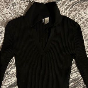NEVER WORN! Divided black tight sweater!